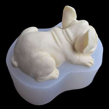 Bull Dog Silicone Soap Mold Animal Chocolate Model Cake Mould Decor DIY Baking Tool