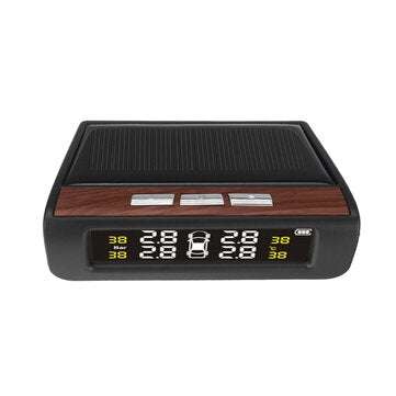 Car TPMS Solar Tire Pressure Monitoring System External English Version with Four Sensors