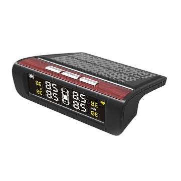Car TPMS Solar Tire Pressure Monitoring System External English Version with Four Sensors