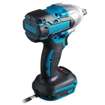 Cordless Brushless Impact Wrench 520N.m Torque 1/2`` Socket Electric Wrench Tool for Makita 18V Batt
