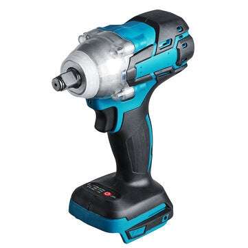 Cordless Brushless Impact Wrench 520N.m Torque 1/2`` Socket Electric Wrench Tool for Makita 18V Batt