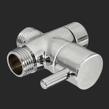 Brass 3 ways T-adapter Diverter Valve Water Pipe Switching Valve Faucet Accessory
