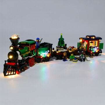 DIY LED Lighting Kit ONLY For LEGO 10254 Christmas Winter Holiday Train Bricks Toy