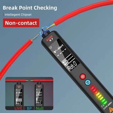 BISDE X1 Dual Mode Smart Detector Non-Contact AC Voltage Detector NCV Multimeter Electric Test Penci
