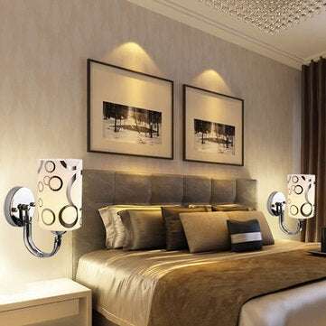 Glass LED Wall Light Lamp Indoor Sconce Fixture Bedroom Living Room Home Decor Without Bulb