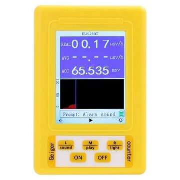 BR-9C 2-In-1 Handheld Portable Digital Display Electromagnetic Radiation Nuclear Radiation Detector