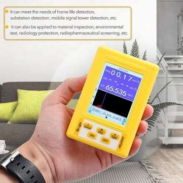 BR-9C 2-In-1 Handheld Portable Digital Display Electromagnetic Radiation Nuclear Radiation Detector