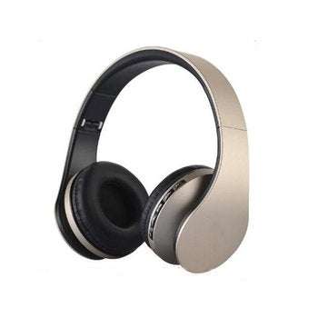 ESON Style Wierless bluetooth Headphone Foldable TF Card 3.5mm AUX Stereo Headset ... (COLOR.: GOLD)