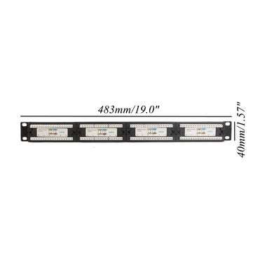 CAT 6 24 Port Ethernet Network LAN Adapter Connector CablE Mount Bracket
