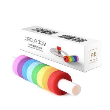 CIRCLE JOY CJ-SBH01 Rainbow Drinking Glass Identification Ring 8 Colors Glass Recognizer From