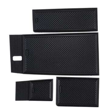 Car Center Console Armrest Organizer Storage Tray Box Black For Ford Escape