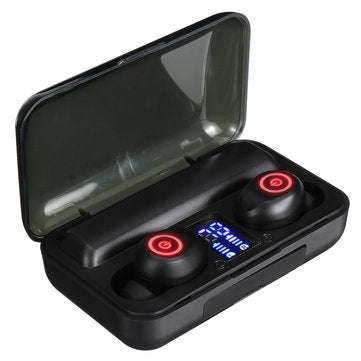 F9-3 TWS bluetooth Bilateral Stereo Noise Reduction IPX5 Waterproof Earphone Headphones with Chargin