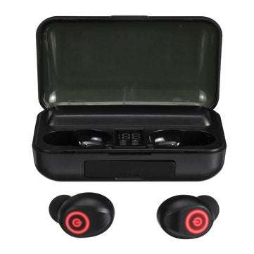 F9-3 TWS bluetooth Bilateral Stereo Noise Reduction IPX5 Waterproof Earphone Headphones with Chargin