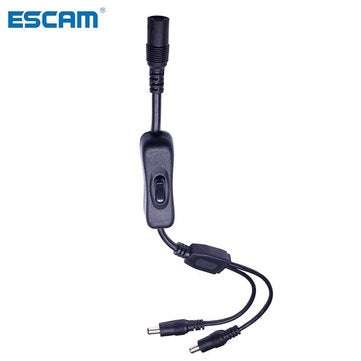 ESCAM DC Power Jack 1 DC Female to 2 3 4 Male Plug Splitter Adapter Led Light... (TYPE4: 3)