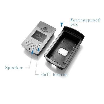 Ennio 701MEID11 Tuya APP Remote Unlock Visual Intercom 7 Inch 1080P Monitor Wifi Video Doorbell Door