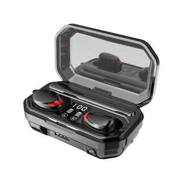 Bakeey M15 Wireless bluetooth TWS Stereo Earbuds LED Digital Display Touch Control... (COLOR: BLACK)