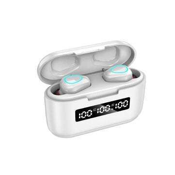 Bakeey G40 TWS bluetooth 5.1 Earphones Mini Touch Control 9D Hifi Stereo Sports Du... (COLOR: WHITE)