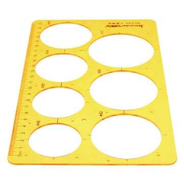 Big Circle Round Circular Drawing Template KT Soft Plastic Ruler Design Drawing Board