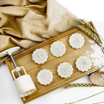 Creative 6 Styles Moon Cake Pastries Sugarcraft Baking Mold Fondant Cutter Decoration Tool