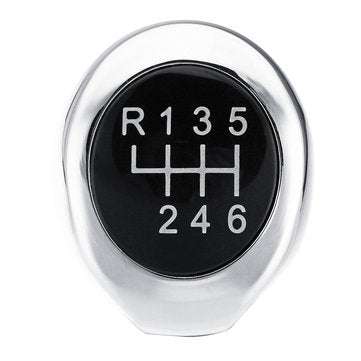 Car 5/6 Speed PU Leather Matte Silver Gear Shift Knob for BMW 1/3/5/6 Series X1 X... (SPEED: 6SPEED)