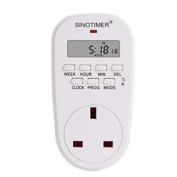 Bakeey EU Plug Outlet Electric Digital Socket Timer Plug 220V Time Control Countdo... (PLUG: UKPLUG)