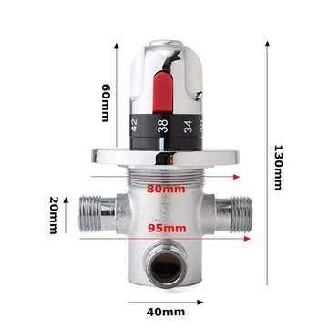 Brass Thermostatic Mixing Faucet Valve Mixer Valve for Bidet Faucet Shower Mixer with Diverter