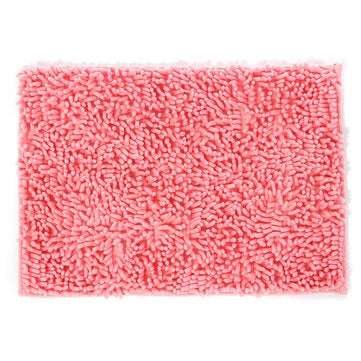 Bath Mat Non-slip Bath Mat Outdoor Shower Mats And Mats Chenille Bathroom Floor Ma... (COLOR.: PINK)