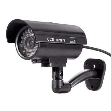 Bakeey Dummy Security Camera CCTV CCD Outdoor Waterproof Simulation Surveillance ... (COLOR.: BLACK)