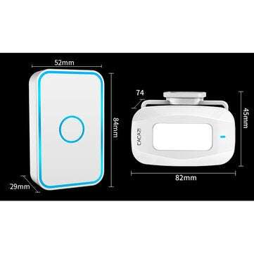 CACAZI Wireless Urgent Reminder Security Alarm Doorbell Infrared Remote Control Shop Welcome Home Tw