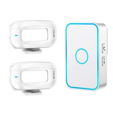 CACAZI Wireless Urgent Reminder Security Alarm Doorbell Infrared Remote Control Shop Welcome Home Tw