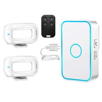 CACAZI Wireless Urgent Reminder Security Alarm Doorbell Infrared Remote Control Shop Welcome Home Tw