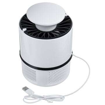 Electric Zapper Mosquito Killer Lamp USB LED Fly Bug Pest Trap Light for Hom... (SHELL COLOR: WHITE)