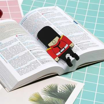 Creative Bookmark England Soldier Bigfoot Bookmark Stationery Cartoon Student Supplies