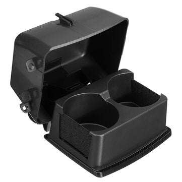 Black Center Console Insert Drinks Cup Holder Trim For Ford Explorer 2011-2015