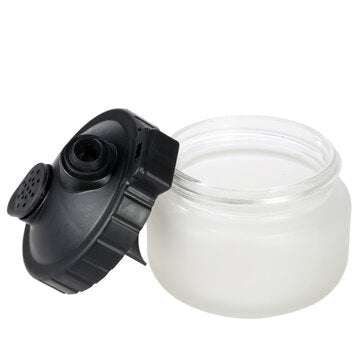 AGILE 0.2/ 0.3/0.5mm Airbrush Cleaning Pot Glass Air Brush Holder Clean Paint Jar Bottle Sprayer Was