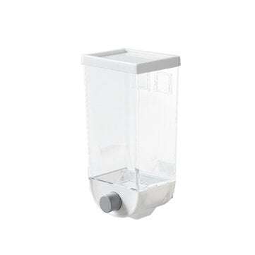 Bakeey 1500ml Food Storage Box Kitchen Wall-mounted Container Cereal Oatmeal Dispe... (COLOR: WHITE)