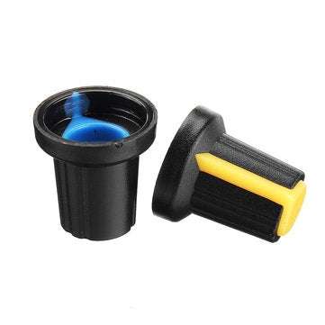 90pcs WH148 Potentiometer Knob 15X17mm 6mm Shaft Hole AG2 Yellow Orange Blue White Red Power Amplifi
