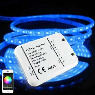 ARILUX SL-LC 06 LED WIFI Smartphone Controller Romote 5 Channels DC12-24V For RGBWW Strip light