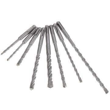8pcs 5-12mm SDS Plus Shank Electric Hammer Drill Bit 5/6/8/10/12mm Carbide Tip Masonry Concrete Dril