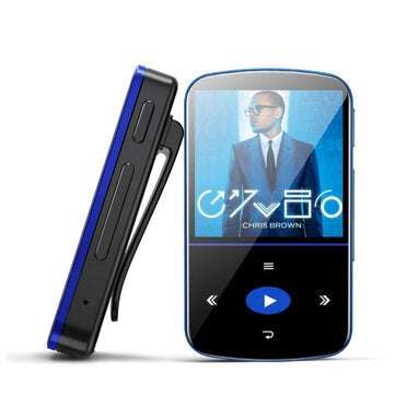 BENJIE M9 32GB Mini USB MP3 Sport Media Player 1.5 inch Color Screen Wireless Bluet... (COLOR: BLUE)