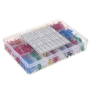 Aemedy 2120pcs Insulated Cord Pin End Terminals Tin-Plated Copper Crimp Connector Ferrules Kit Set