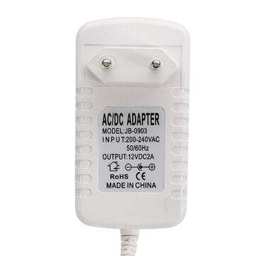 AC220-240V to DC12V 2A 24W EU Plug Power Supply Adapter Transformer for LED Strip Light