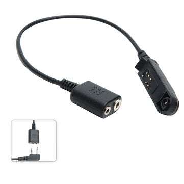 Adapter Cable Baofeng UV-9R Plus UV-XR Waterproof to 2 Pin Suitable for UV-5R UV-82 UV-S9 Walkie Tal