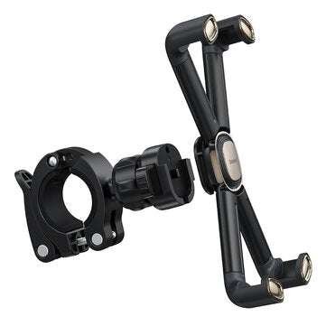 Baseus 4.7-6.7inch Adjustable Phone GPS Holder Handlebar Mount 360 Rotation For Motorcycle Bicycle