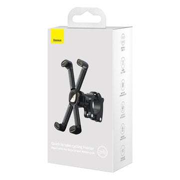 Baseus 4.7-6.7inch Adjustable Phone GPS Holder Handlebar Mount 360 Rotation For Motorcycle Bicycle