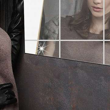 9Pcs 1515cm Mirror Sheets Square Non Glass Mirrors Tiles Self Adhesive Mirror Wall Sticker