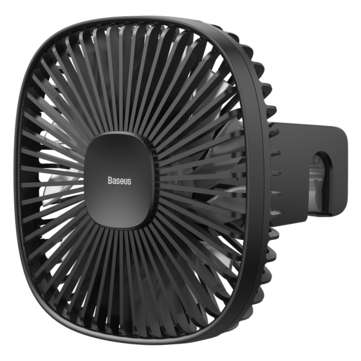 Baseus Portable Car Fan Natural Wind Quiet Magnetic Rear Seat Wireless Charge Cool... (COLOR: BLACK)
