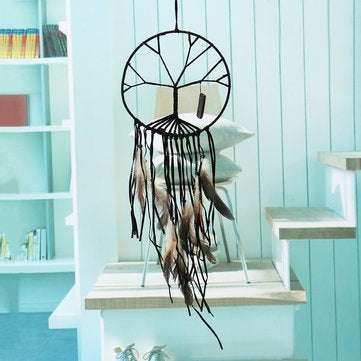 Dream Catcher Handmade Colorful Feather Wall Hanging Decorations Ornament Gift Wind Chimes