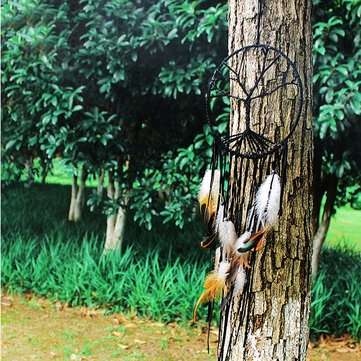 Dream Catcher Handmade Colorful Feather Wall Hanging Decorations Ornament Gift Wind Chimes