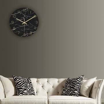 CC010 Creative Marble Pattern Wall Clock Mute Wall Clock Quartz Wall Clock For Home Office Decoratio